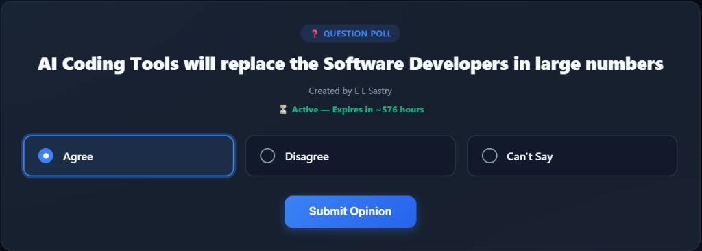 Interactive Polling Engine UI Mockup